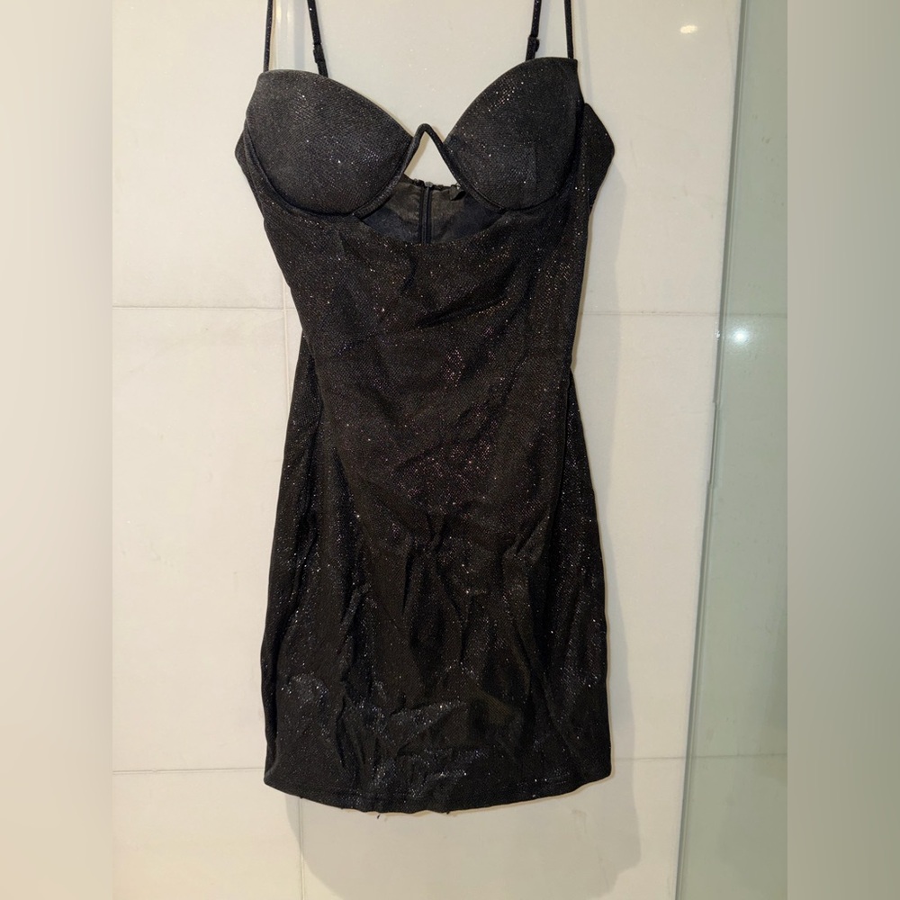 Mya mini dress black glitter- Babyboo - Picture 2 of 4
